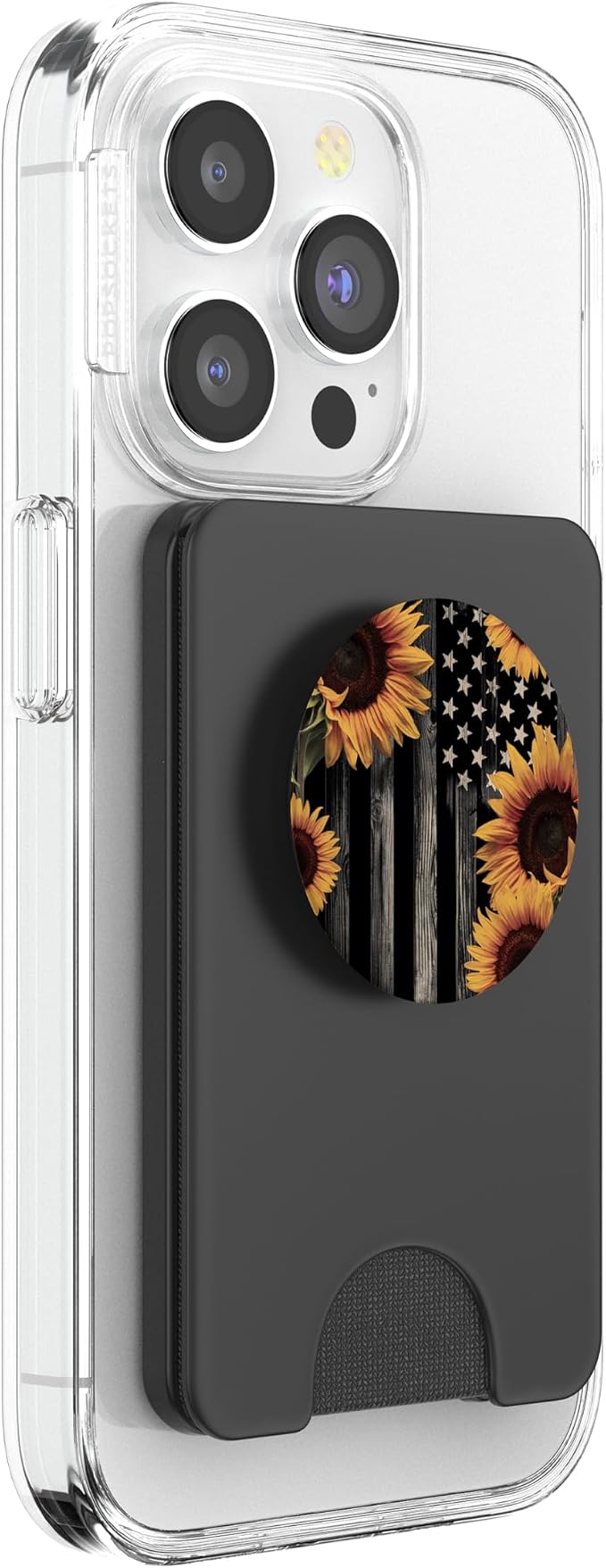 Rustic American Flag | Sunflower Country Design PopSockets Adhesive PopGrip