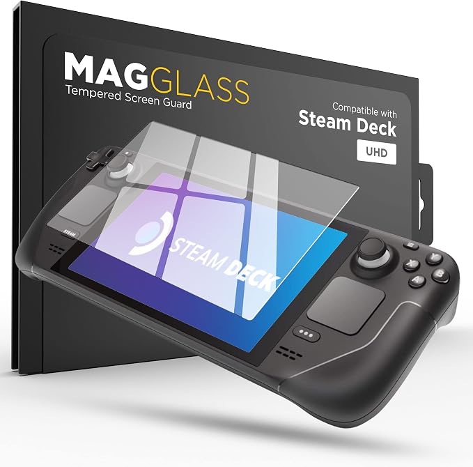 magglass Tempered Glass Designed for Steam Deck OLED/Steam Deck Matte Screen Protector (7 inch) Anti-Glare Full Coverage Guard