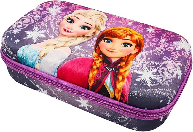 Disney Frozen Pencil Case for Kids, Toddlers Set - Bundle with Frozen Pencil Container Plus Frozen Stickers, Bookmark, and More | Frozen School Supplies for Girls