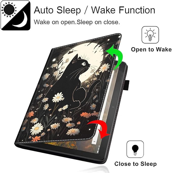 Case Cover for Amazon All-New Kindle Fire 7 Tablet (2022 Release-12th Generation) Latest Model 7 Slim Folding Stand Cover with Auto Wake/Sleep Dancing Skeleton in Mexican Costume