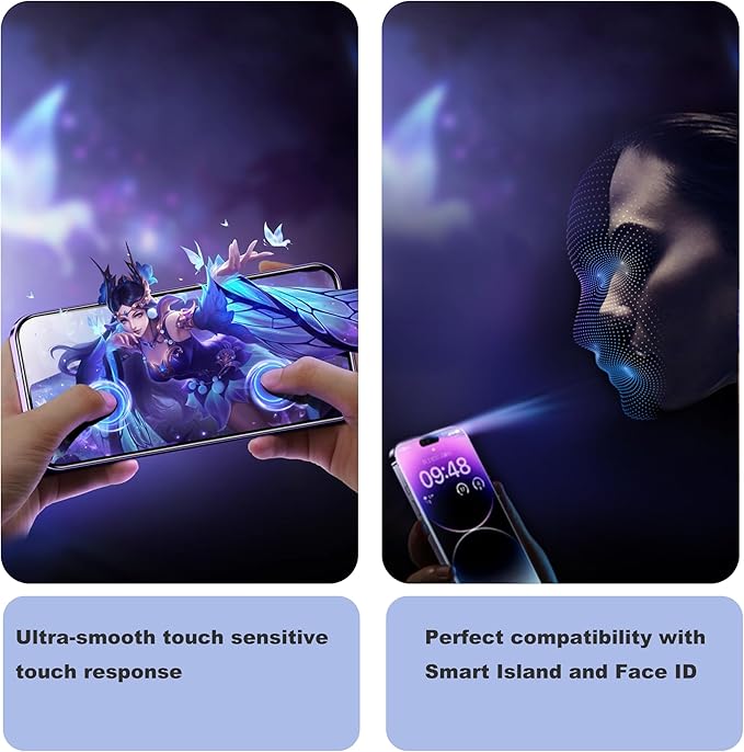Matte Privacy Screen Protector for iPhone 12ProMax Screen Protector Anti-Glare, Anti-Spy Tempered Glass Film, Smooth and Responsive Touch Anti-Scratch Glass