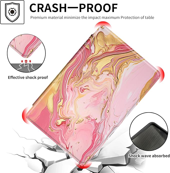 for Samsung Galaxy Tab S6 (10.5 inch) Tablet 2019 release-360 Degree Rotating Stand PU Leather Cover with Auto Wake/Sleep + S Pen HolderArt Butterfly