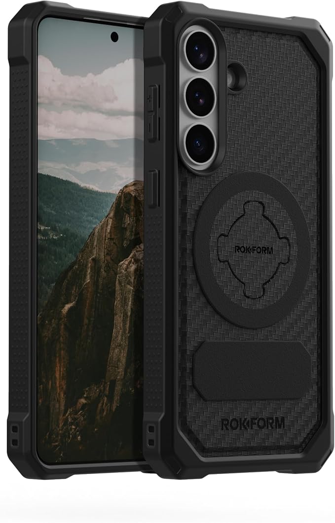 Rokform Rugged Case for Galaxy S26 Magnetic + RokLock (Black)