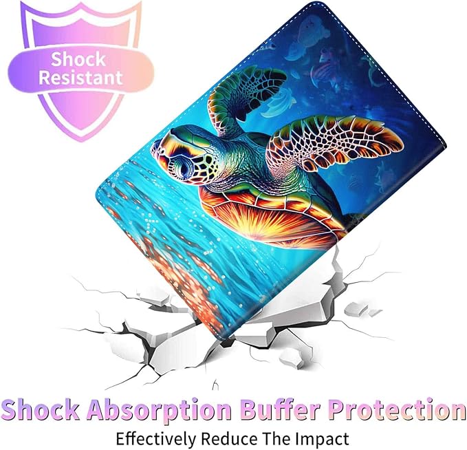 Case for iPad 11 inch (A16) 2025 for 10th Generation 10.9'' 2022 Durable Shockproof Protective Cover for iPad 11th/10 th Gen ，Blue Dragon