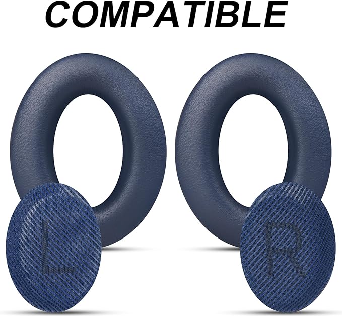 Premium Replacement Ear Pads for Bose QC35 & QC35ii Headphones by GEVO- Comfortable Adaptive Memory Foam and Extra Durable - Fits QuietComfort 35 & 35ii / SoundLink 1&2 AE（Over-Ear（Blue）