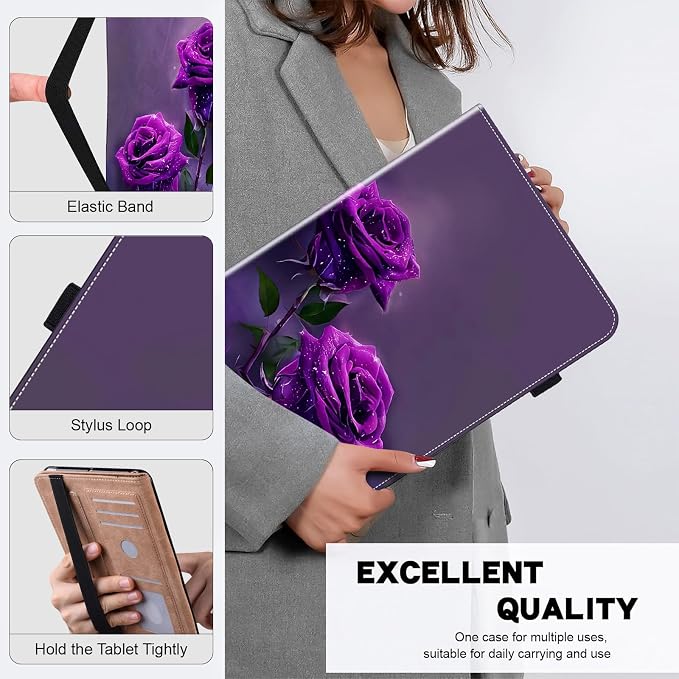 ALILANG Case for Google Pixel Tablet 11 Inch 2023 with Stylus Folio Book Style Shockproof Folding Stand Cover for Google Pixel Tablet Case -Black Horse