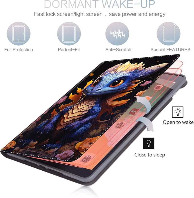 Case for iPad (A16) 11th Generation 11 Inch (2025) for iPad 10th Generation 10.9 Inch (2022) Slim Folding Stand Cover with Auto Wake/Sleep Watercolor Sea Turtle