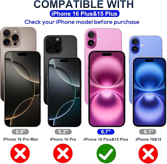 JESOHO Blue Light Blocking Screen Protector for iPhone 15 Plus 16 Plus | Eye Protection Anti-Reflective 9H Tempered Glass Case Friendly Scratch-Resistant No Bubble Easy Installation 2 Pack