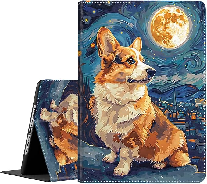 Case for New iPad (A16) 11th Generation 11 Inch 2025for iPad 10th Generation 2022 10.9 Inch Multi-Angle Stand Smart Cover Shockproof with Auto Wake/Sleep ，Starry Sky