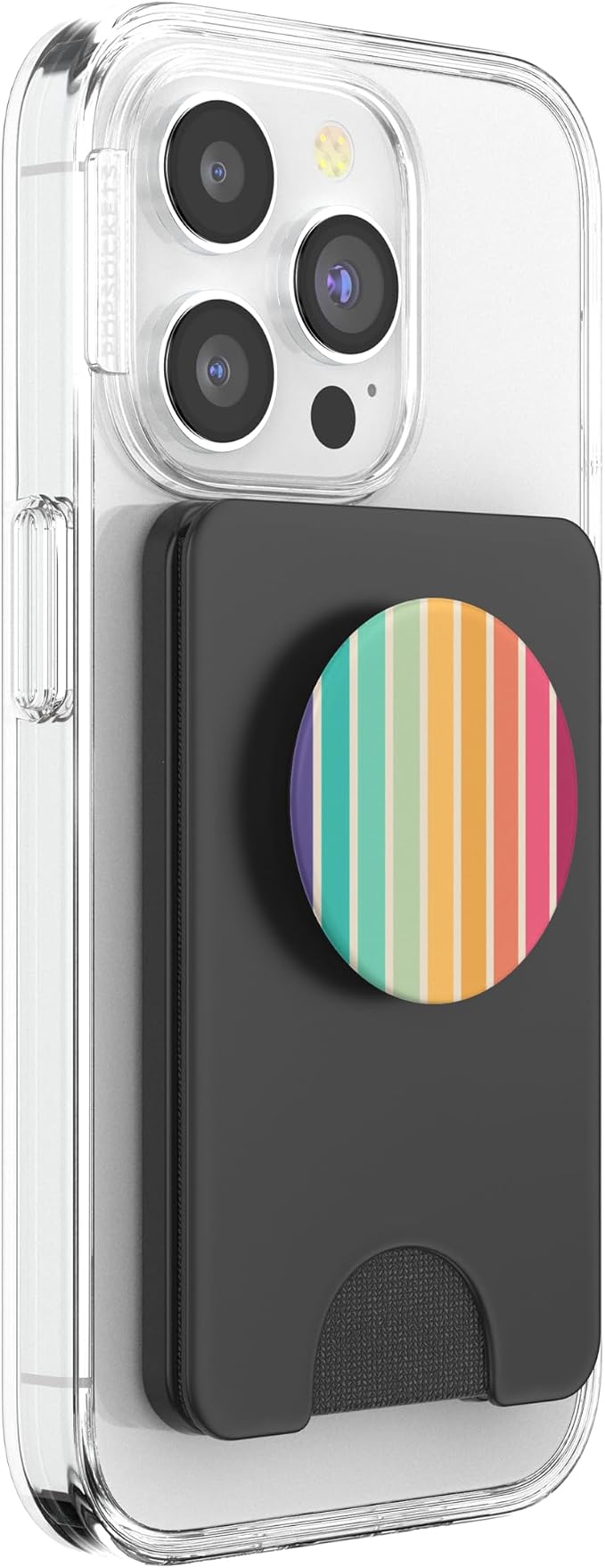 Vintage Rainbow Stripe Design Pattern PopSockets Adhesive PopGrip