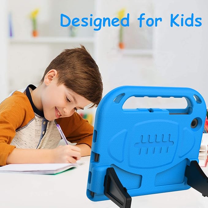 BMOUO Kids Case for Samsung Galaxy Tab A8 10.5 Inch 2022 (SM-X200/X205/X207) - with Screen Protector Shockproof Galaxy Tab A8 10.5 Tablet Case Blue