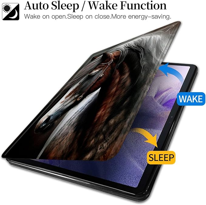 American Flag Deer Pattern Case for All-New Amazon Kindle Fire 7 Inch Tablet (9th/7th/5th Generation 2019/2017/2015 Release)360 Degree Rotating Stand Protective Cover with Auto Sleep/Wake