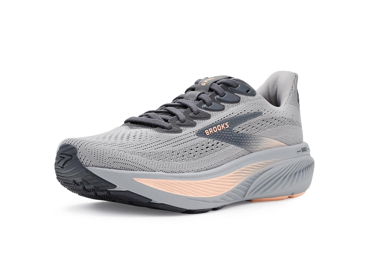 Brooks Women's Ghost 17 Alloy/Blackened Pearl/Peach 9.5 Medium