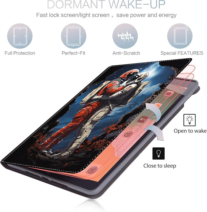 Case for iPad (A16) 11th Generation 11 Inch (2025) for iPad 10th Generation 10.9 Inch (2022) Slim Folding Stand Cover with Auto Wake/Sleep Watercolor Sea Turtle