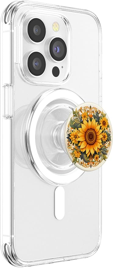 Sunflower PopSockets PopGrip for MagSafe
