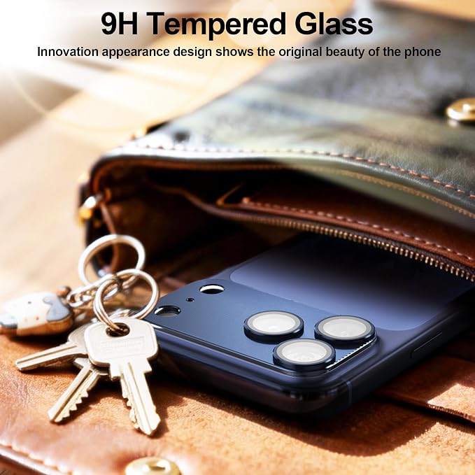 2 Pack for iPhone 17 Pro Camera Lens Protector Metal Aluminum Alloy Tempered Glass Cover Camera Screen Protector Accessories Case Friendly，for iPhone 17 Pro