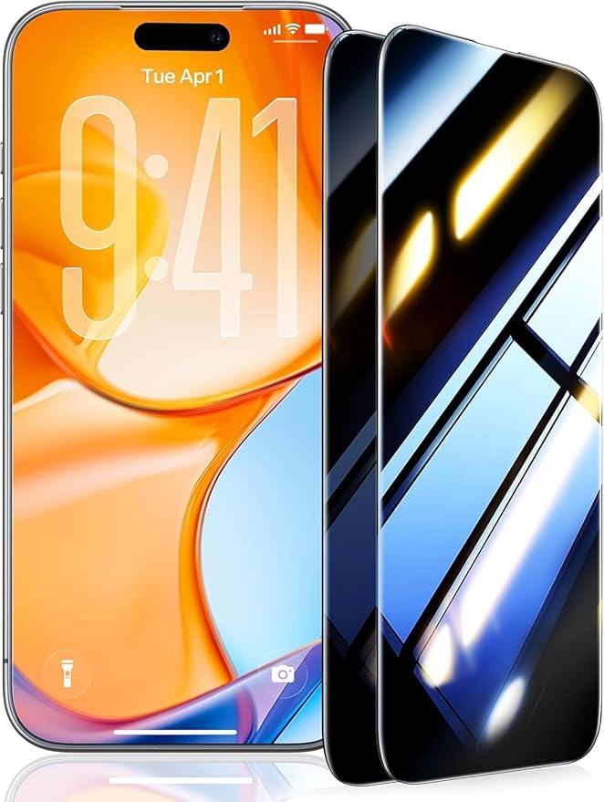 UltraGlass Unbreak Top 9H+ Glass for iPhone 15 Screen Protector (12FT Military Grade Shatterproof &amp Longest Durable) Screen Protector iPhone 15 Tempered Glass Full Coverage 2 Pack