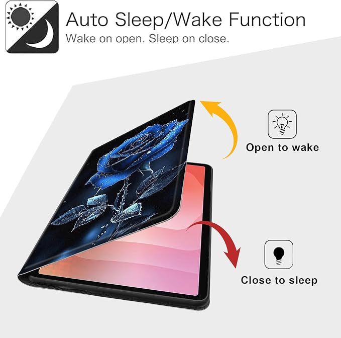 Case for Samsung Galaxy Tab A9 8.7-Inch 2023 Slim PU Leather Stand Cover with Auto Wake/Sleep Multi-Angle Viewing &amp Shockproof Adorable Bear