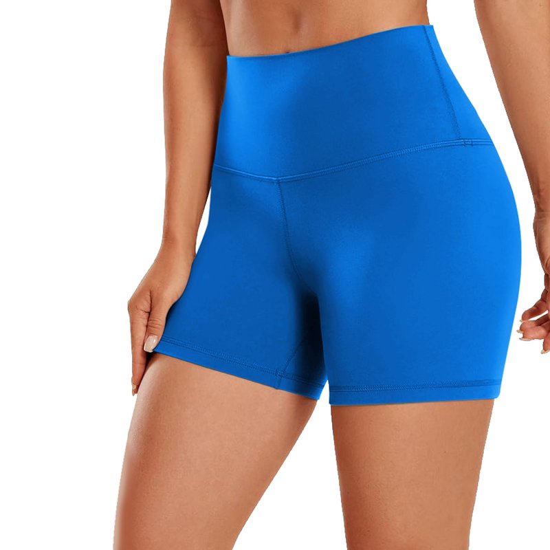 SURF CUZ Women's Board Shorts 5" Seamless Gym Biker High Waist Running Spandex Yoga Tummy Control Leggings