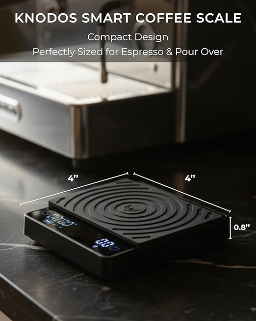 KNODOS Smart Coffee Scale – Digital Espresso Scale with Timer