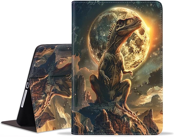 Case for Samsung Galaxy Tab S10 Plus 2024/ S9 Plus/ S9 FE Plus 5G 12.4 Inch 2023 Slim PU Leather Stand Folio Cover with Auto Wake Sleep Abstract Paint Dogs