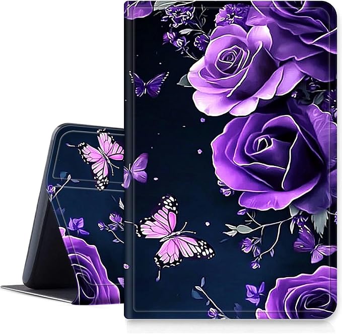 Case for Amazon Fire 7 Tablet 2019/2017 Release 9th/7th Generation PU Leather Smart Protective Cover with Auto Sleep/Wake for Fire 7 2019Dog Wearing Witch Hat Pumpkin