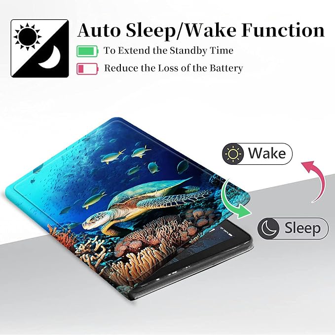 Case for iPad (A16) 11th Generation 11 Inch 2025/ iPad 10th Generation 10.9 Inch 2022 CaseHybrid Slim Multi-Angles Stand Auto Wake/Sleep Cover-Beach Sunset