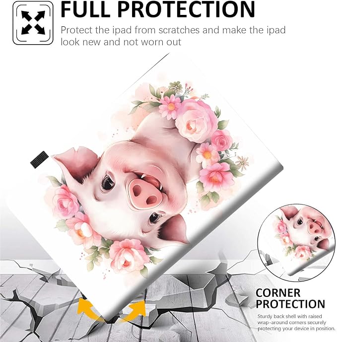 Case for All-New Amazon Fire HD 10 and 10 Plus Tablet (13th/11th Generation 2023/2021 Release) 10.1 Multi-Angle Smart Stand Cover Auto Sleep/Wake Skull and Fire