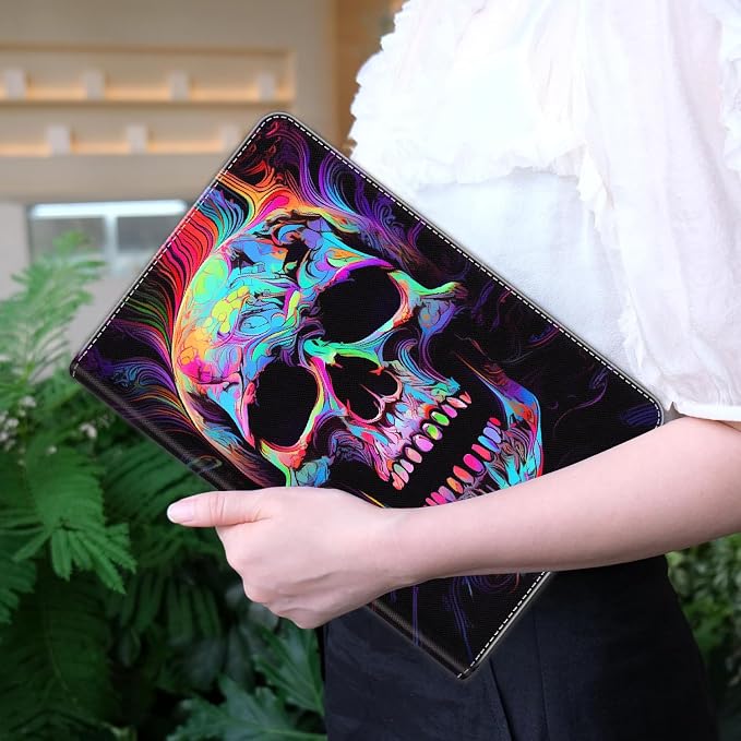 Case for iPad A16 11th Gen 11 Inch (2025) 10th Gen 10.9 Inch (2022) Model A3354 A3355 A3356 A2696 A2757 A2777 ，Slim Fit Standing Cover with Auto Sleep/Wake，Frog Playing Guitar