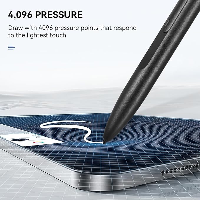 EMR Stylus Compatible with Remarkable 2 Pen with Eraser Replacement Pen for Remarkable 2 Tablet/Remarkable Device 4096 Pressure Levels Palm Rejection(Includes 2 Pen Tips)