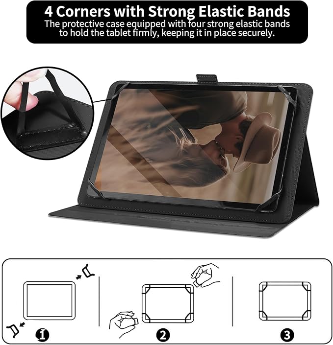 for Google Pixel Tablet Case 2023 Universal Tablet CaseSlim PU Leather Multi-Angle Viewing Cover with 360 Degree Rotatable Kickstand forPixel Tablet 2023 11-inchBlue Wolf