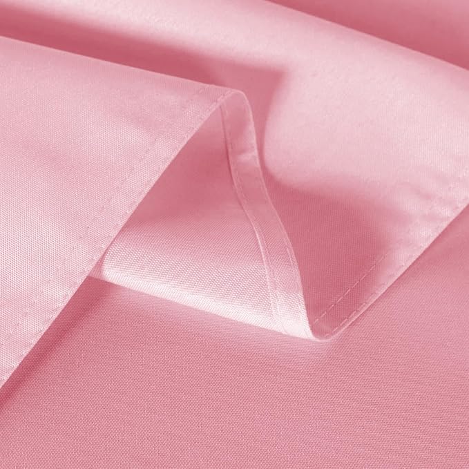 sancua 2 Pack Pink Tablecloth 60 x 102 Inch, Rectangle Table Cloth for 6 Feet Tables - Stain and Wrinkle Resistant Washable Polyester Table Cover for Dining Tables, Christmas Buffet Parties