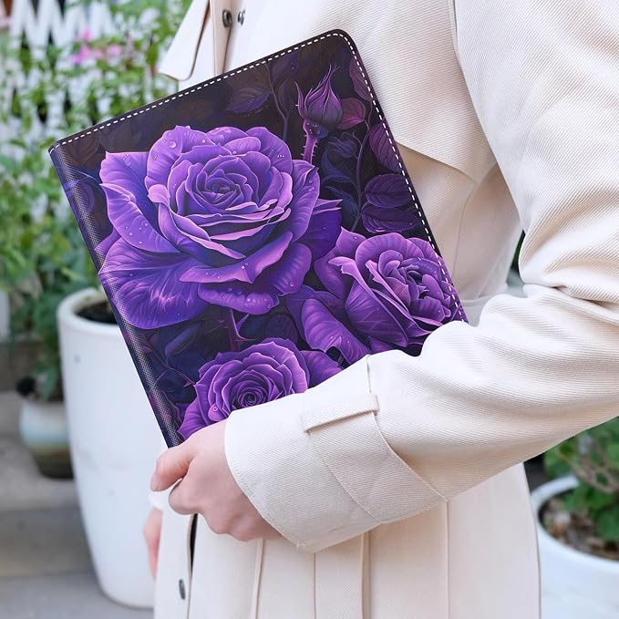 for iPad 10th-Gen 10.9-inch 2022 Case Adjustable Stand Shockproof Protective Cover with Automatic Wake-up/Sleep Function Suitable for iPad 10th Gen 2022 Case Art Dragonfly