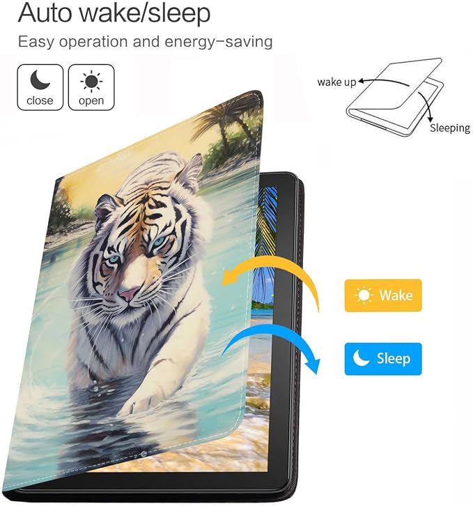 for iPad mini 7 (A17 Pro) 2024 Case/iPad mini 6 2021 Case Adjustable Stand Auto Wake/Sleep Smart Leather Cover for iPad mini 7th/6th Generation 8.3 Inch Sloth