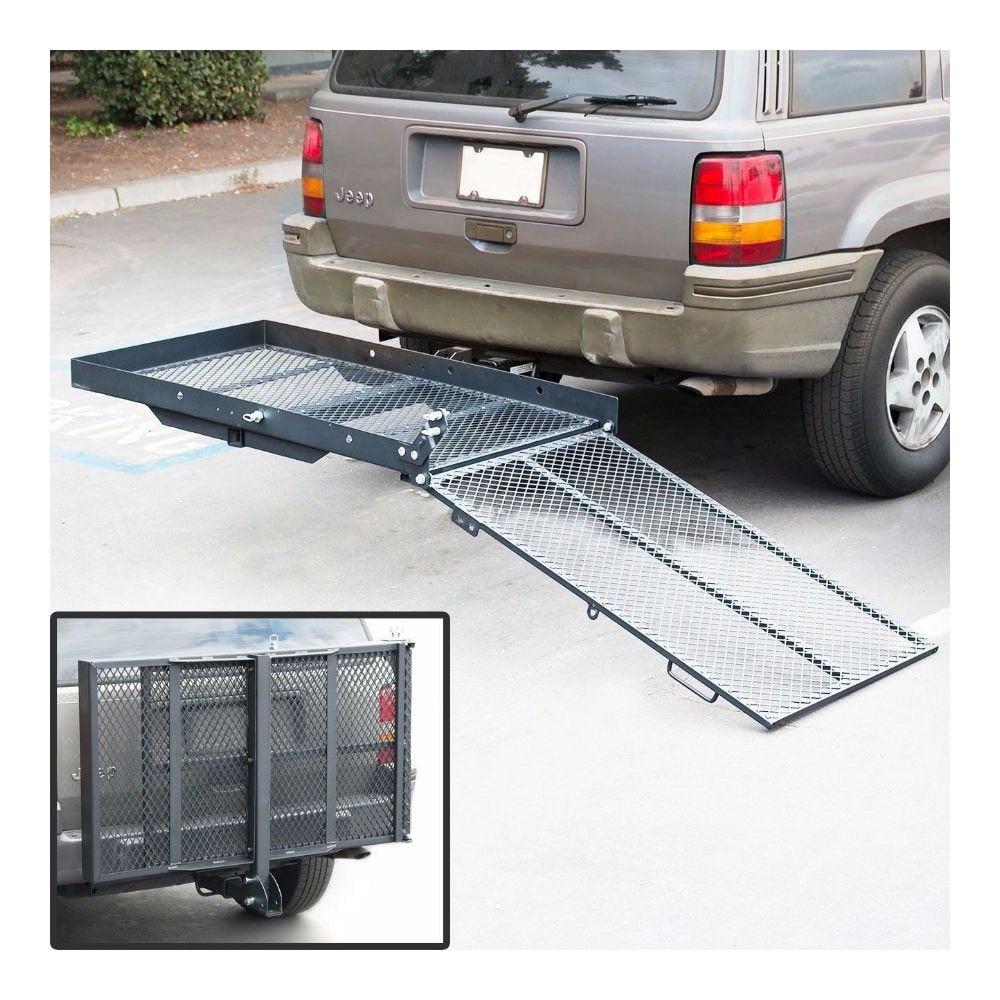 Mobility Carrier Wheelchair Scooter Rack Disability Medical Ramp Hitch Mount New