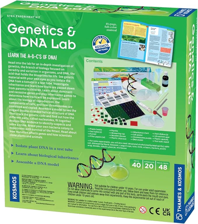 Thames & Kosmos Genetics & DNA Lab 10x2.5x11 inch