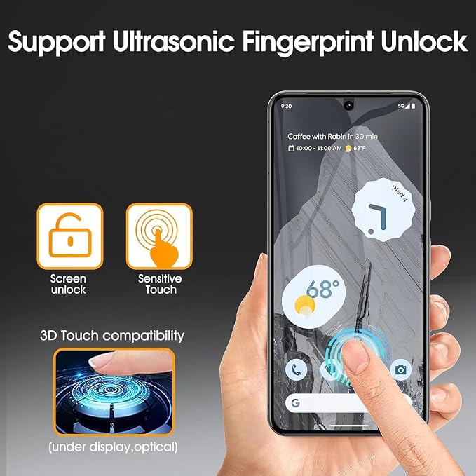 3 Pack Privacy Screen Protector for Google Pixel 10 9H Hardness Anti-Spy Tempered Glass Protection Film Google Pixel 10 6.3 Support Fingerprint Reader Anti-Scratch Case Friendly