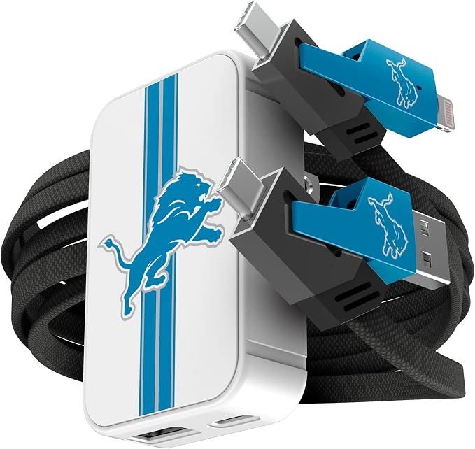 SOAR NFL Slim Wall Charger and 4 In 1 Multi Charging Cable