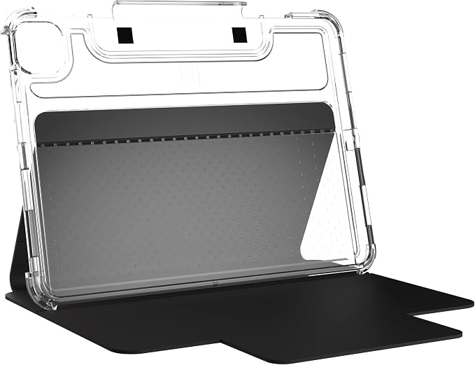 [U] by UAG Designed for iPad Air 10.9 inch Case (5th Gen 2022) Black Lucent Lightweight Ultra-Slim Shockproof Smart Folio Protective Cover with Auto/Sleep Wake &amp Pencil Holder