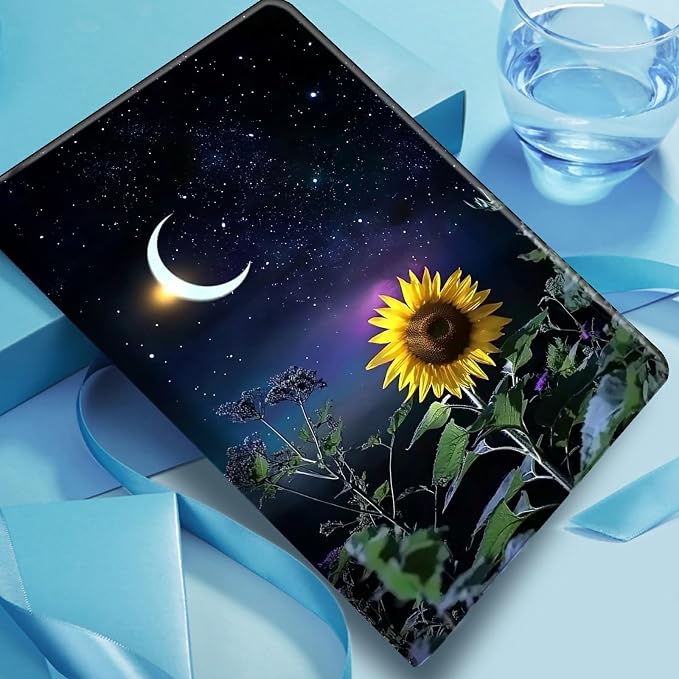 Case for Amazon Fire 7 Tablet 2019/2017 Release 9th/7th Generation PU Leather Smart Protective Cover with Auto Sleep/Wake for Fire 7 2019Beautiful Sunset
