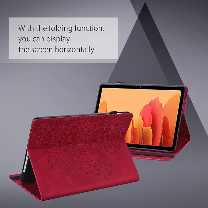 ALILANG Case for Samsung Galaxy Tab A 8.0 Inch 2019 (SM-T290/T295/T297) with Stylus Multiple Viewing Angles PU Leather Stand Flip Cover for Galaxy Tab A 8.0 Case 2019-Brown