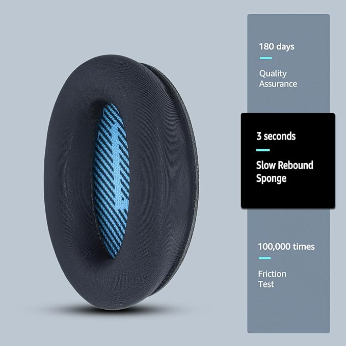 Fabric Comfort -Wzsipod Ear Pads for Bose QuietComfort 35/Qc35ii Headphones, Compatible with QC45 QC25 QC35 QC15 & More Series, Replacement Exclusive Styles, S3