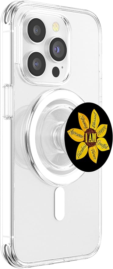Inspirational Quote Apparel Inspirational Gifts Sunflower PopSockets Adhesive PopGrip