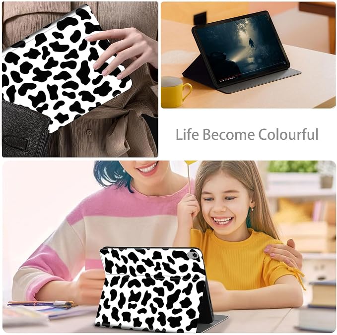 Case for iPad Air 11-inch (M4 2026 / M3 2025 / M2 2024) iPad Air 5th/4th Gen (2022/2020) 10.9 Slim PU Leather Folio Stand &amp Auto Sleep/Wake Protective Smart Cover Tree Fluorescent
