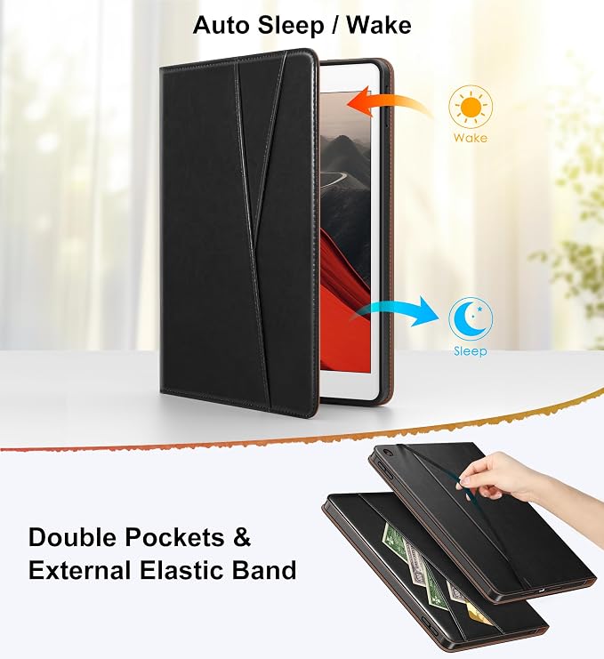 DTTO for iPad 9th/8th/7th Gen Case 10.2 Inch (2021/2020/2019) Brown | 360 Degree Rotating Premium Faux Leather Folio Stand Cover with Pencil Holder Auto Sleep/Wake Multiple Angles Hand Strap