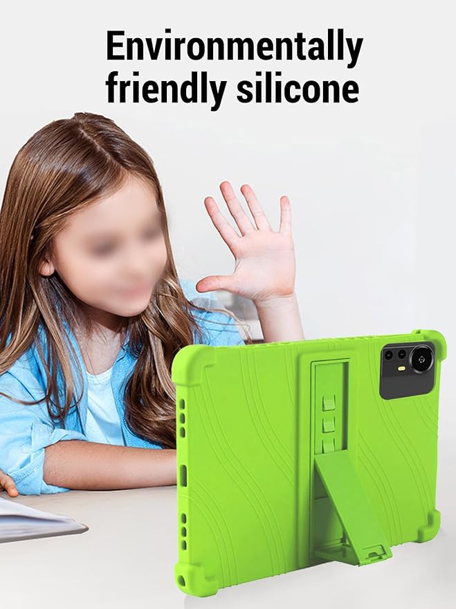for Bnegynng CP31M 10 inch Tablet Protective case Shockproof Lightweight Silicone Protective Cover with Stand Child-Friendly Protection Easy to Clean DesignBlack