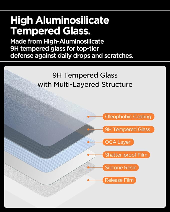 Spigen AlignMaster S Privacy Tempered Glass Screen Protector Guard for iPhone 17 Pro [2 Pack]