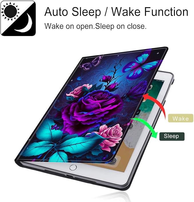 for All-New Fire HD 10 Tablet Case (13th Generation 10.1 inch 2023 Release) with Adjustable Stand &amp Auto Wake/Sleep Feature Smart Protect Cover Case - American Flag