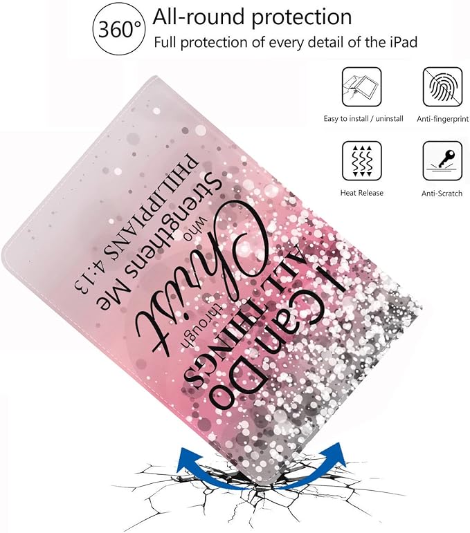 Case for Samsung Galaxy Tab S5e 10.5 inch 2019 Tablet (SM-T720/T725/T727) Protective Leather Case Adjustable Stand Auto Wake/Sleep Smart Case - Bible Verse Jeremiah 29:11