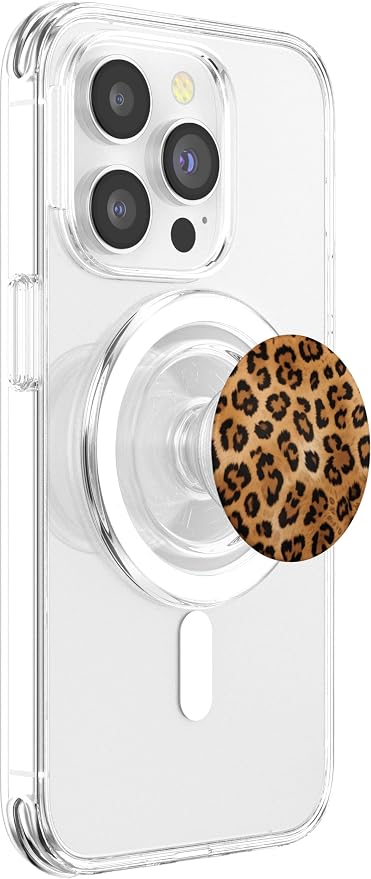 Leopard Pattern Print Cheetah Like Anima PopSockets PopGrip for MagSafe
